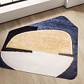 Modern shape carpet abstract shaped carpet 3d model