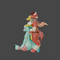 Colorful Fantasy Game And Movie Characters With Animal Features And Vibrant Designs