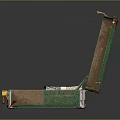 Open Green Leather Suitcase Filled With Stacked US Dollar Bills