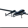 Intelligent Drone Flying Over Urban Area With High Rise Building And Surveillance Camera System