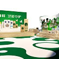 Weihua Hu Ecological Environment Exhibition Booth Design With Green Elements And Layout 3d model