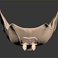 Shiny Copper Animal Head Mask With Intricate Carved Details And Metallic Texture