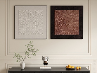 Simple abstract decorative painting 3d model