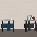 Simple bedside table 3d model