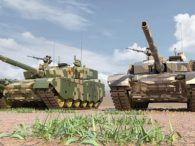 119 Army 99A Main Battle Tank ZTZ-99A Two Coatings 3d model