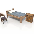 Cozy Bedroom Interior Design With Wooden Bed Nightstand And Chair Furniture