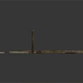 Natural Plant Wooden Sticks and Logs Displayed on Dark Background
