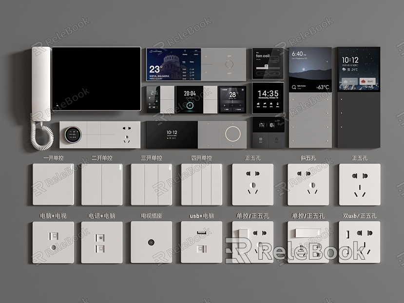 Switch socket socket panel model