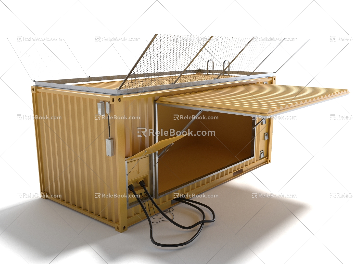 Style Container Simple Room Cargo Box 3d model