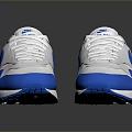 Classic Nike Blue And White Air Max Sneakers With Cushioning For Everyday Wear
