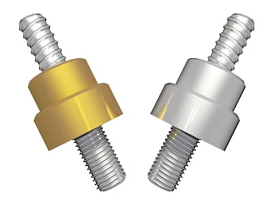 High Quality Gold And Silver Metal Bolts For Hardware Tools Use 3d model