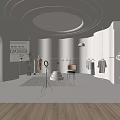 The clothing store 3d model
