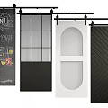 Various Barn Door Design Styles Featuring Different Patterns For Home Interior