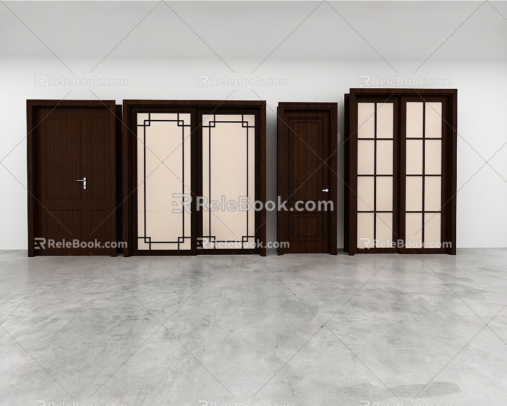 Door combination 3d model