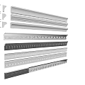 Various Gypsum Cornice Designs with Ornate Patterns for Home Interior Decoration and Renovation
