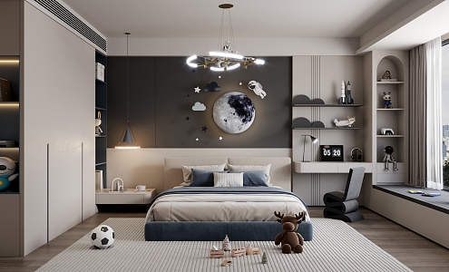 Minimalist Children's Room 3d model