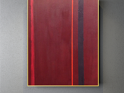 Modern abstract painting simple red porch abstract decorative painting model