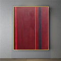 Modern abstract painting simple red porch abstract decorative painting 3d model