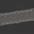 Industrial Double Metal Platform with Safety Railings and Sturdy Structure