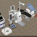 Comprehensive Medical Equipment With Examination Tables Monitoring Devices And Surgical Instruments
