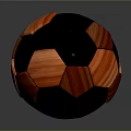 High Quality Black And Orange Striped Soccer Ball Sports Equipment Design