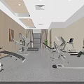 Smart Elderly Care Center Lobby With Reception Desk Staff And Comfortable Sofa Seats