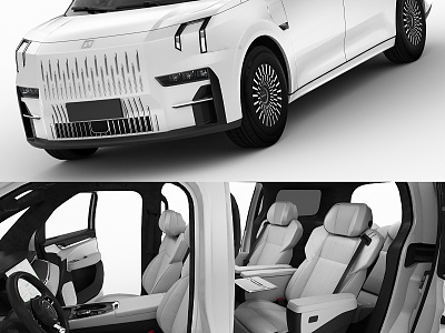 Hyundai MPV pole krypton 009 interior 3d model