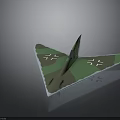 Advanced Aerospace Stealth Vehicle With Triangular Camouflage Design And Wing Structure