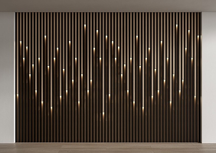 Modern background wall grille background wall panel great wall board punch-in wall grille board 3d model