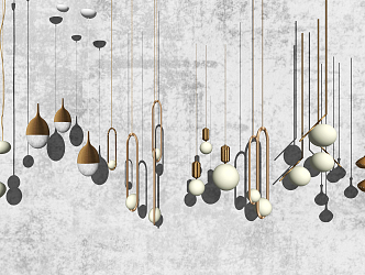 Light Luxury Chandelier Light Fixtures 3d model