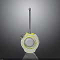 Sleek White Electronic Device With Long Thin Antenna Mesh Opening And Bottom Ports Design