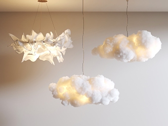 Cloud Chandelier Combination Cloud Chandelier Modern Chandelier Light Luxury Chandelier Art Chandelier 3d model