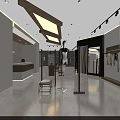 Elegant Modern Clothing Store Interior Design With Natural Wooden Displays And Soft Ambient Lighting