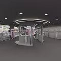 Sleek Modern Women Clothing Store Exterior With Large Glass Display Windows And Fashion Mannequins