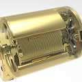 Industrial Equipment Golden Motor With Transparent Casing And Internal Coil Structure