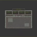 Space Series Control Console With Tunnel 1 To 4 Displays And Control Panels