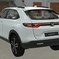 White Honda HR-V Compact SUV Showcasing Sleek Exterior Design And Modern Styling Features 3d model