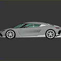 White Sports Car With Sleek Modern Design And Blue Tinted Windows