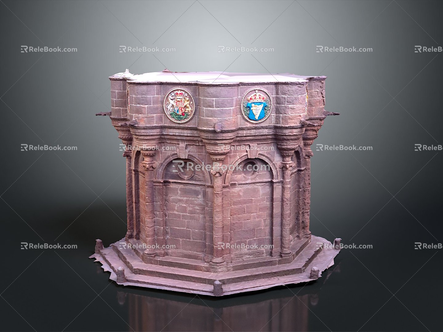 Altar Altar Temple Shrine Hero Altar Cartoon Building Outdoor Items Realistic 3d model