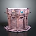 Altar Altar Temple Shrine Hero Altar Cartoon Building Outdoor Items Realistic 3d model