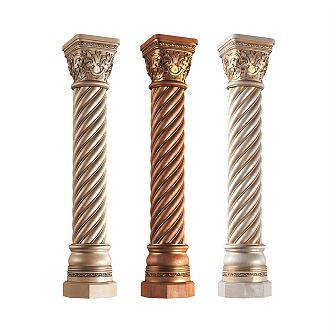 European Roman Column 3d model