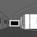 Modern Exhibition Hall Interior With Art Paintings White Walls And Ambient Lighting