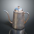 Copper Kettle Copper Kettle Kettle Kettle Teapot Old Kettle Kettle Realistic 3d model