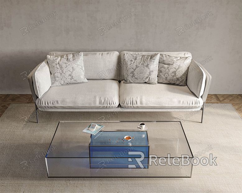 Modern Minotti double sofa model