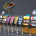 Entertainment equipment slot machine arcade gaming machine game machine video game 3d model