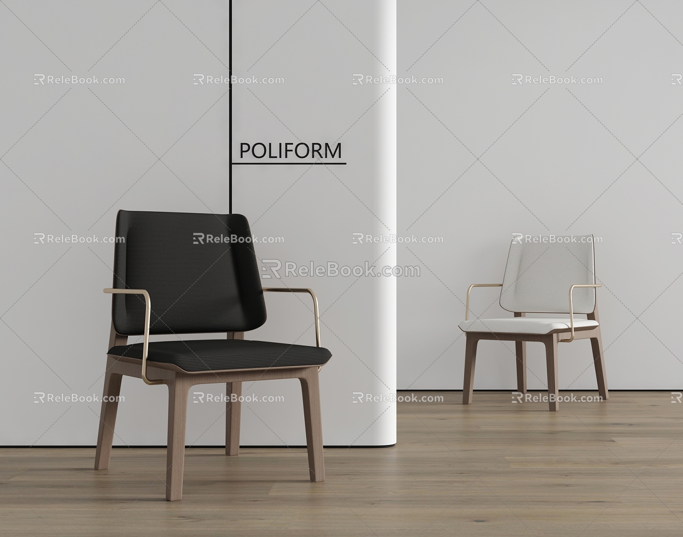 Dining Chair Leisure Chair 3d model