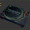 Jukebox Old-fashioned record player film machine Old-fashioned film player record player Old-fashioned record player music equipment 3d model