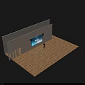 Public Presentation Facility Featuring Large Screen Speakers Podium And Presenter
