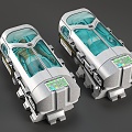 Sci-fi culture barn dormant barn space capsule retrofit capsule capsule carburetor 3d model