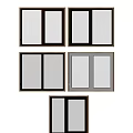 Modern Casement Window With Wooden Frame Transparent Glass And Various Color Options For Home
